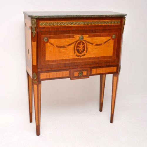 Antique Swedish Marble Top Secretaire