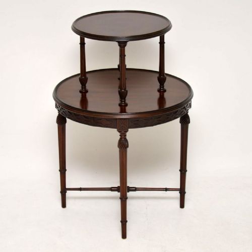 Antique Mahogany Two Tier Table