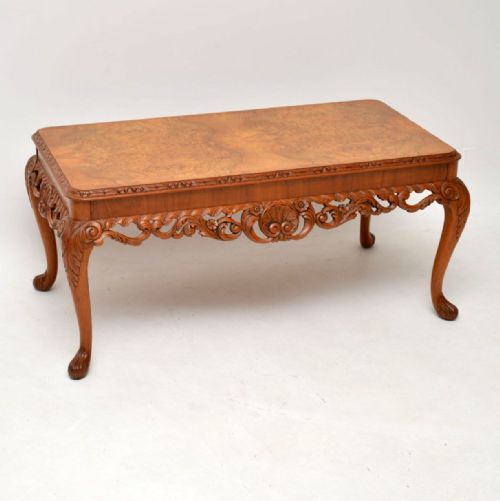 Antique Burr Walnut Coffee Table