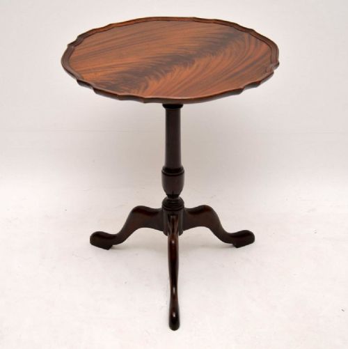 Antique Mahogany Pie Crust Occasional Table