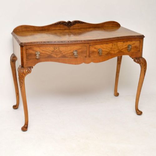 Antique Burr Walnut Console Table