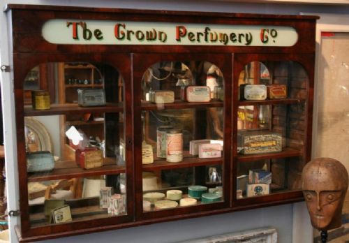 Antique 19th Century Three Door Pharmacy Cabinet