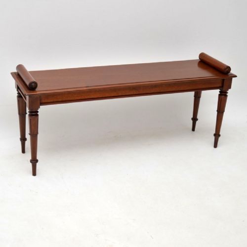 Antique William IV Mahogany Bench