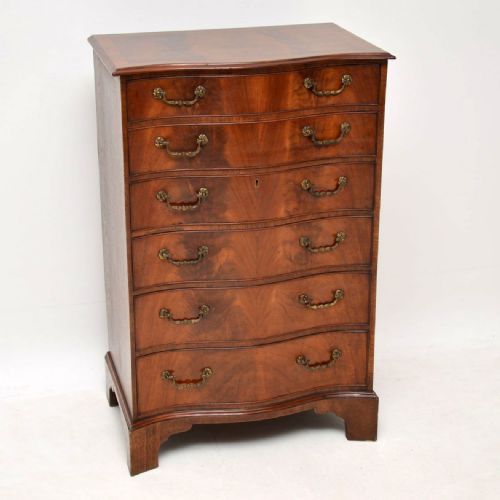 Antique Mahogany Serpentine Chest of Drawers
