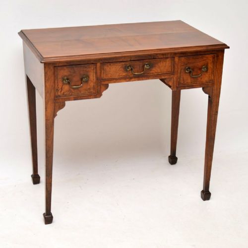 Antique Georgian Inlaid Walnut Writing Table