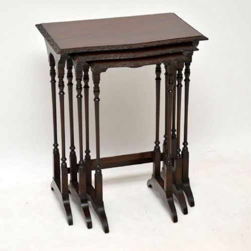 Antique Mahogany Nest of Tables