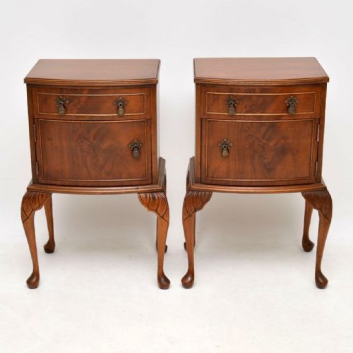 Pair of Antique Mahogany Bedside Cabinets