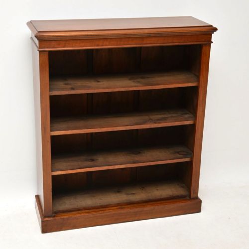 Antique Victorian Mahogany Open Bookcase