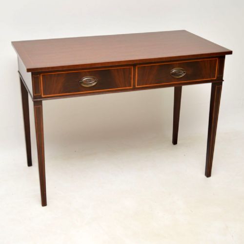 Antique Georgian Style Inlaid Mahogany Writing Table