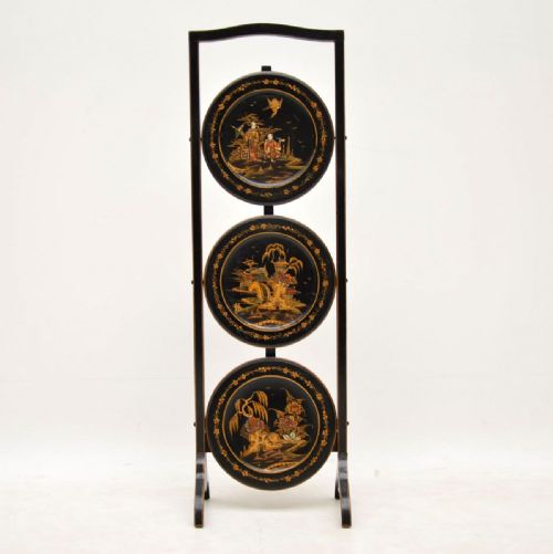 Antique Chinoiserie Cake Stand