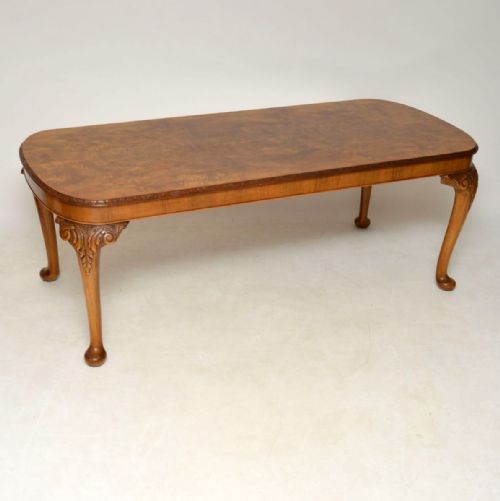 Antique Queen Anne Style Walnut Dining Table
