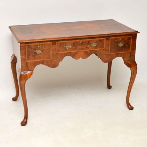 Antique Burr Walnut Writing Table