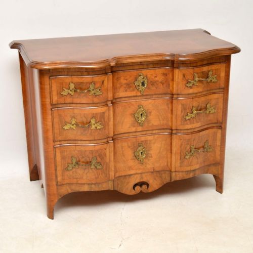 Antique Swedish Walnut Commode / Chest of Drawers