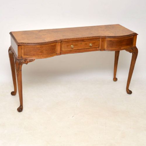 Antique Burr Walnut Console Table
