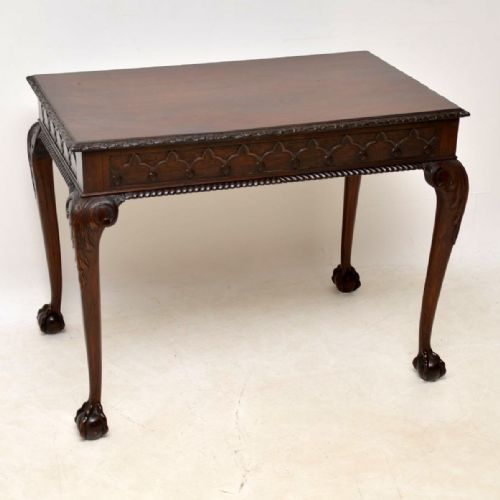 Antique Mahogany Chippendale Style Side Table