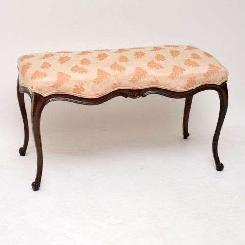 Antique French Mahogany Stool