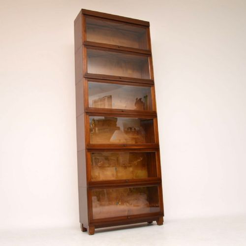 Antique Mahogany Globe Wernicke Stacking Bookcase