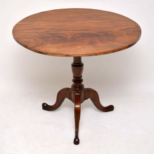Antique George III Mahogany Tilt Top Table
