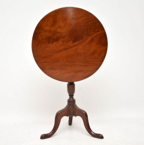 Antique Georgian Mahogany Tilt Top Tripod Table