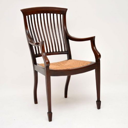 Antique Victorian Mahogany Armchair