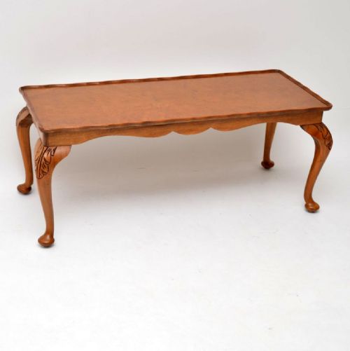 Antique Burr Walnut Coffee Table