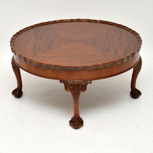 Antique Mahogany Pie Crust Coffee Table