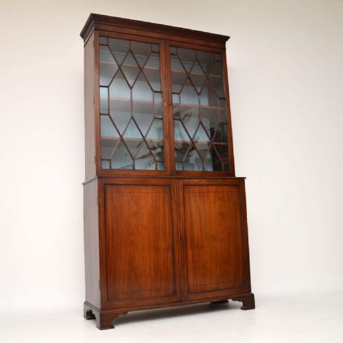 Antique Georgian III Mahogany Library Bookcase