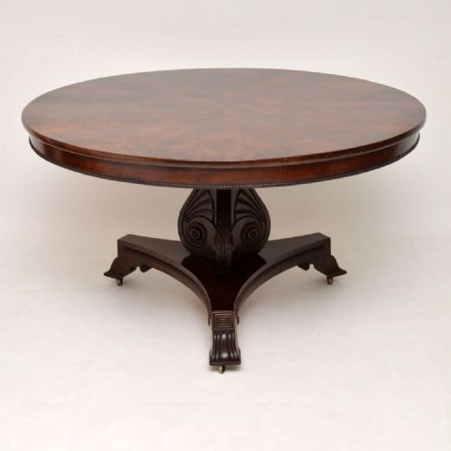 Antique Regency Mahogany Tilt Top Breakfast Table