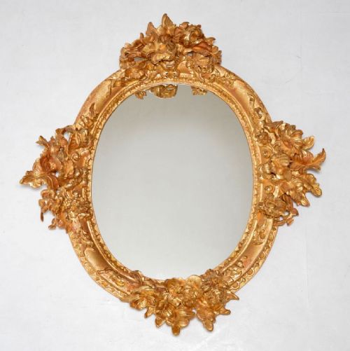 Antique French Gilt Wood Mirror