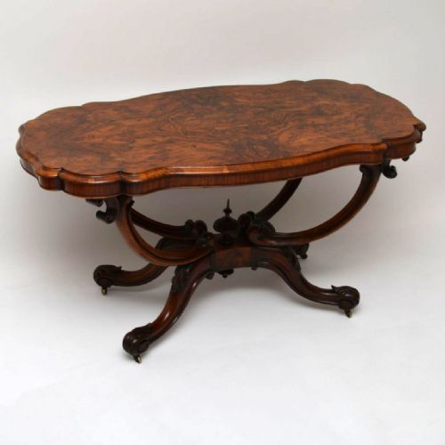 Antique Victorian Burr Walnut Centre Table