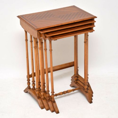 Antique French Nest of Four Tables
