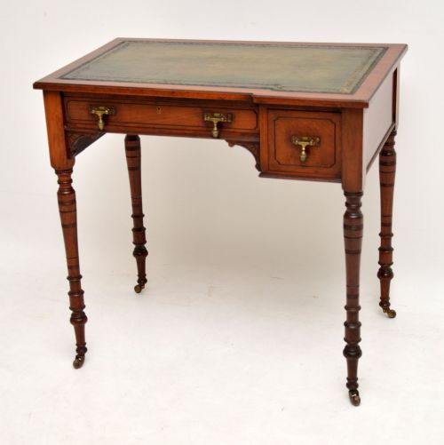 Small Antique Victorian Walnut Writing Desk