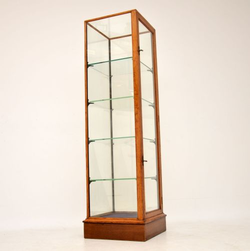 Antique Victorian Mahogany Display Showcase by F. Maund & E. Berg