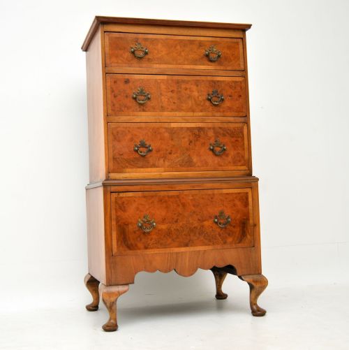 Antique Burr Walnut Chest of Drawers