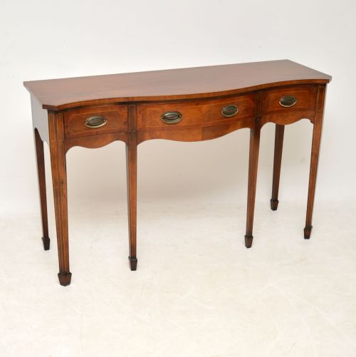 Antique Inlaid Mahogany Console Table