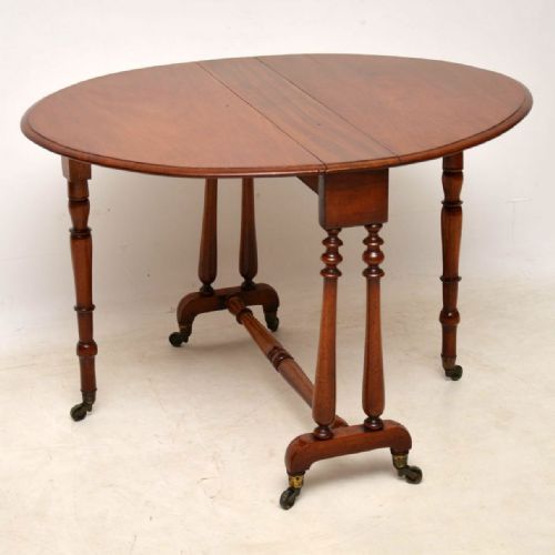 Antique Victorian Mahogany Drop Leaf Sutherland Table