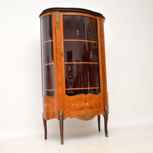 
Antique French Inlaid Marquetry Display Cabinet