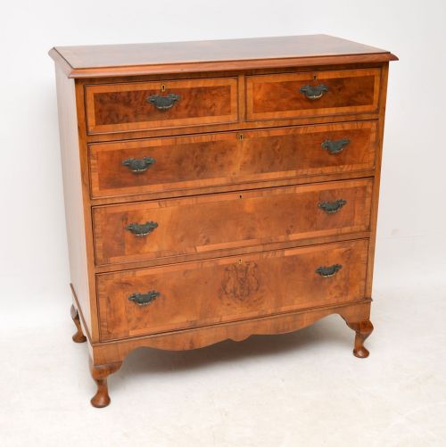 Antique Burr Walnut Chest of Drawers