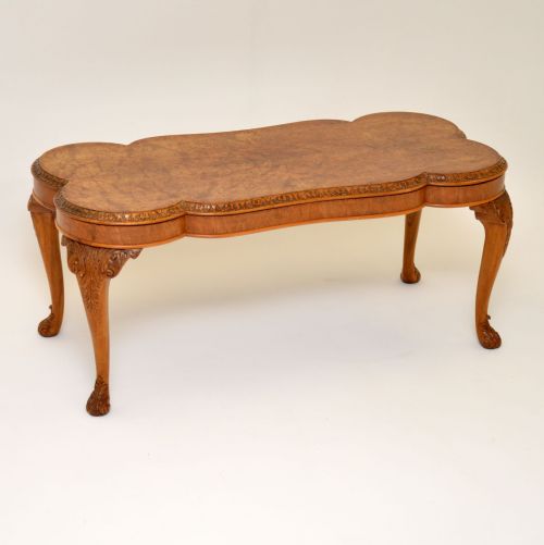 Antique Burr Walnut Coffee Table