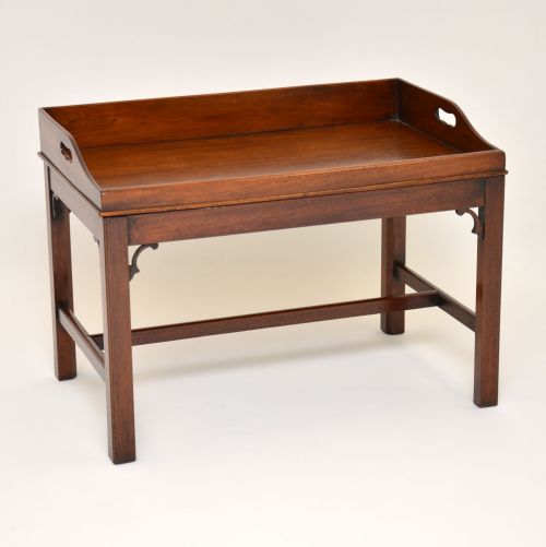 Antique Mahogany Tray Top Coffee Table