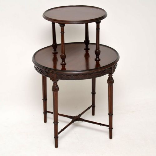 Antique Mahogany Two Tier Table