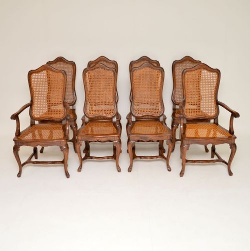Set of 8 Antique French Provincial Dining Chairs