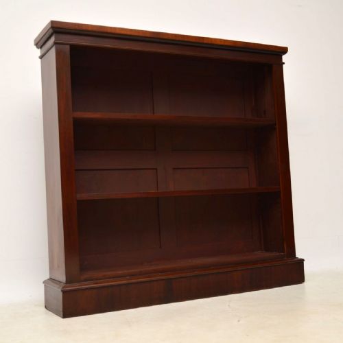
Antique Victorian Mahogany Open Bookcase