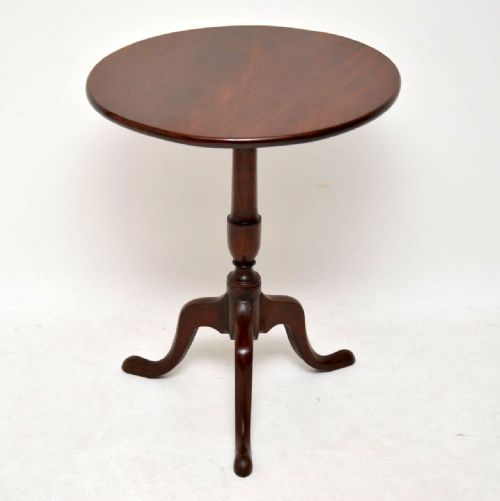 Antique Georgian Mahogany Tilt Top Tripod Table