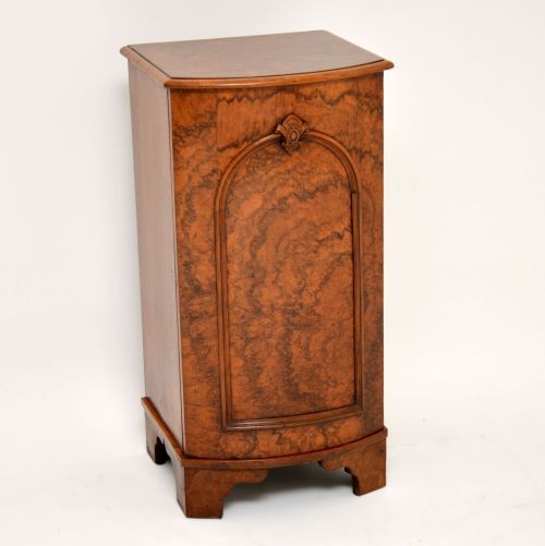 
Antique Victorian Burr Walnut Bedside Cabinet