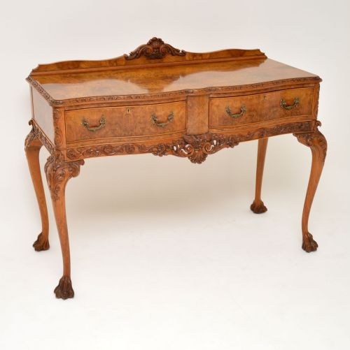 Antique Burr Walnut Console Table