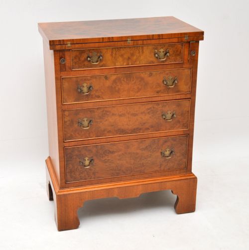 Antique Burr Walnut Bachelors Chest of Drawers