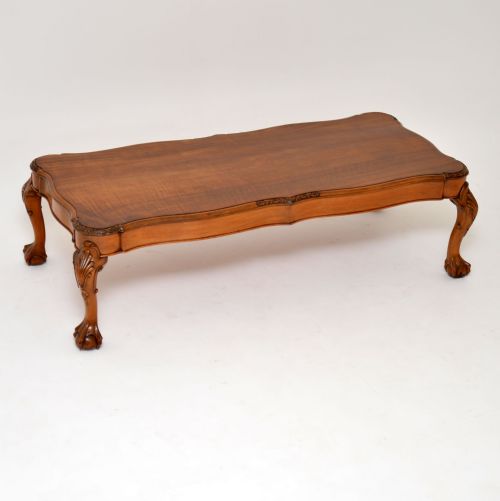 Antique Figured Walnut Coffee Table