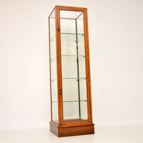 Antique Victorian Mahogany Display Showcase by F. Maund & E. Berg