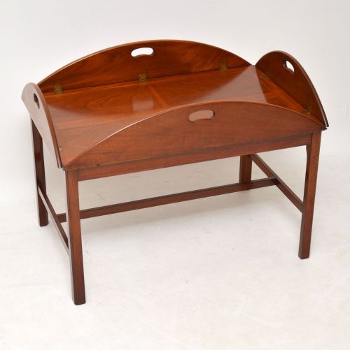 Antique Mahogany Butlers Tray Coffee Table